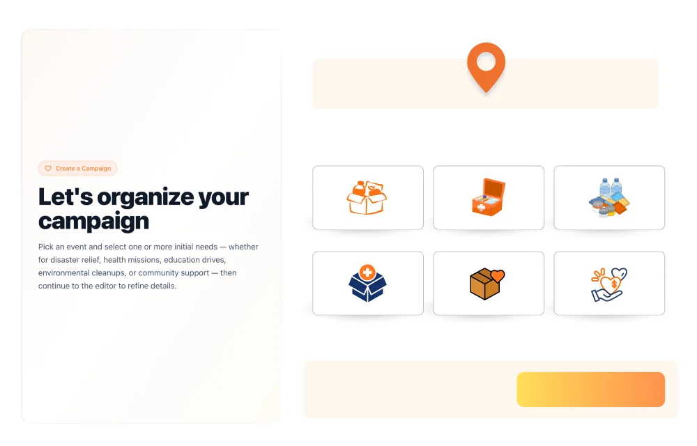 Dasig fundraiser creation screen showing the guided form to launch an online fundraiser in the Philippines